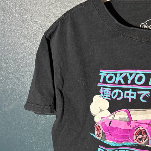 Kids Black Tokyo Riders Graphic Tee - Picture 4 of 6